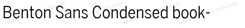 Benton Sans Condensed book字体转换